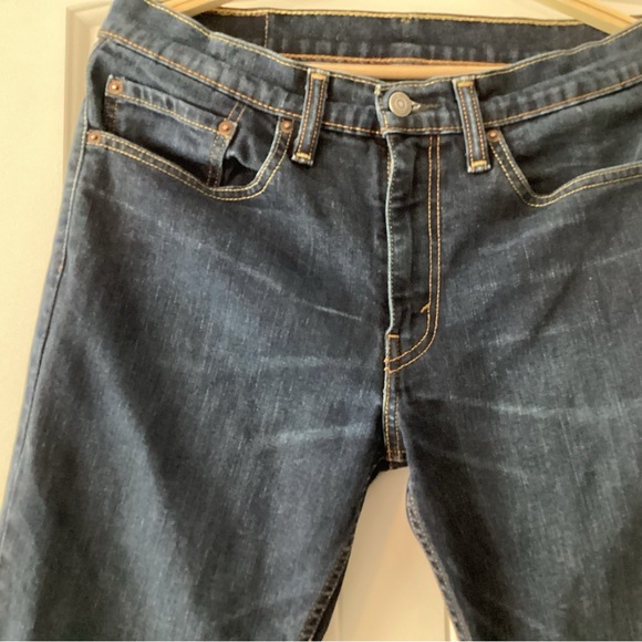 Levi's 511 Dark Blue Straight Men's Jeans - Picture 3 of 7